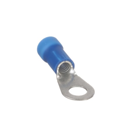 Panduit Ring Terminal, 5/16 in Stud Size, 6 AWG, 600 V, Vinyl Insulated, Blue, 200 PK PV6-56R-T